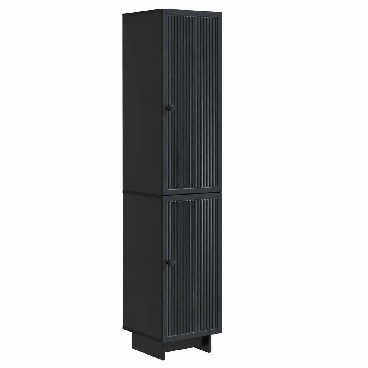 Set di mobili in legno nero, 34,5 × 33 × 90 cm, con vano portaoggetti e illuminazione a LED, per soggiorno, ufficio