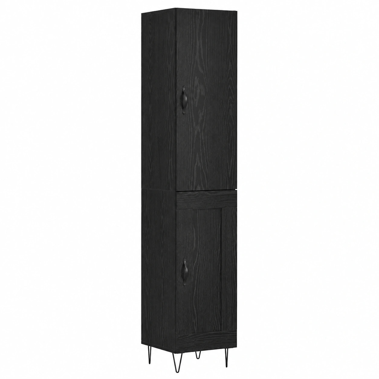 Armadio alto moderno, effetto rovere, 34,5 × 34 × 90 cm, in legno, con 2 ante
