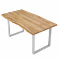 Tavolo da Pranzo Moderno 140 × 70 × 76 cm in Legno Massello di Acacia per Giardino