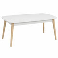 Tavolo da Pranzo Allungabile MERCURIO, Moderno, Gambe in Legno, Piano in Vari Colori, in Italy